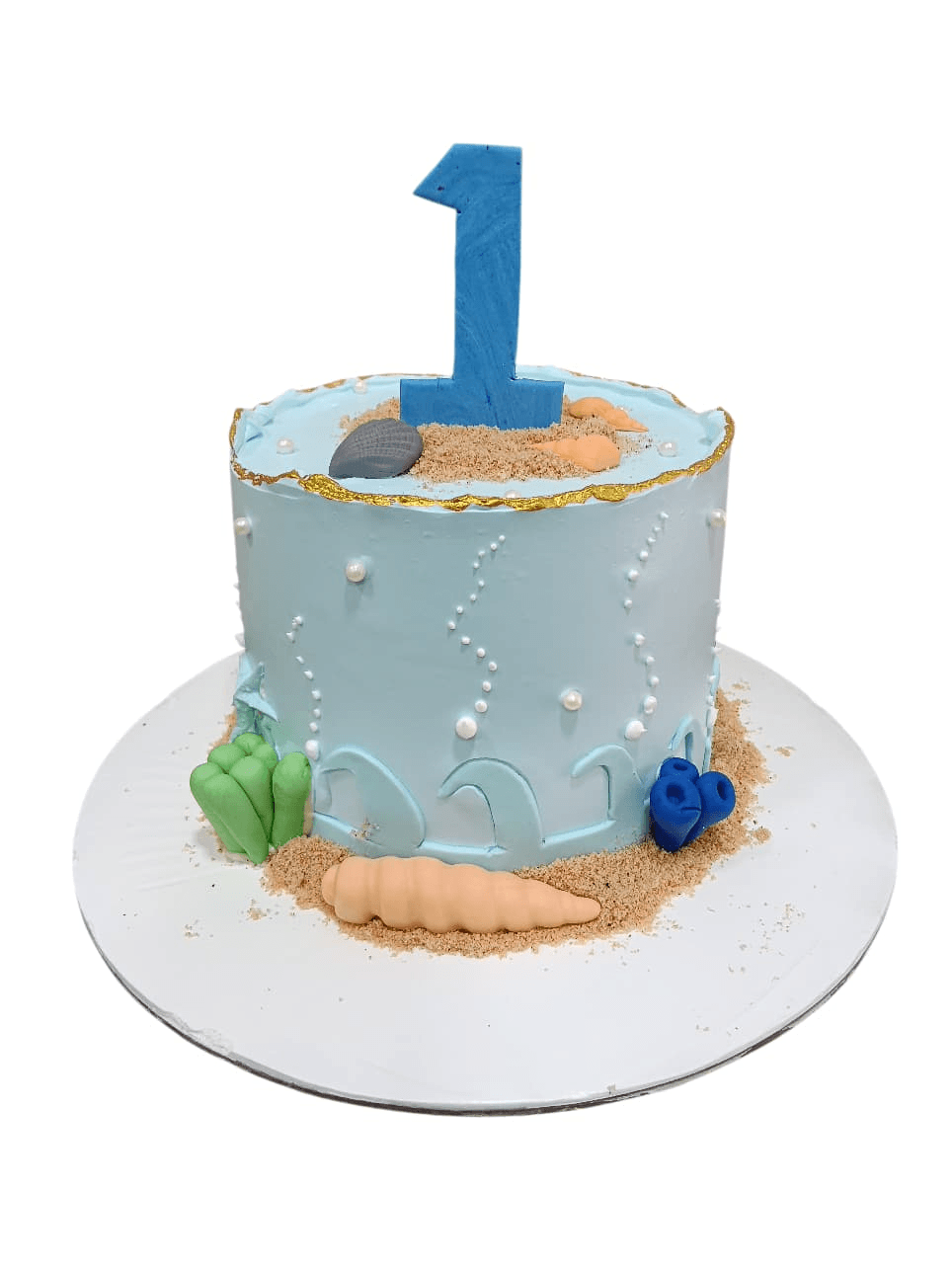Aqua Theme Cake Design 2
