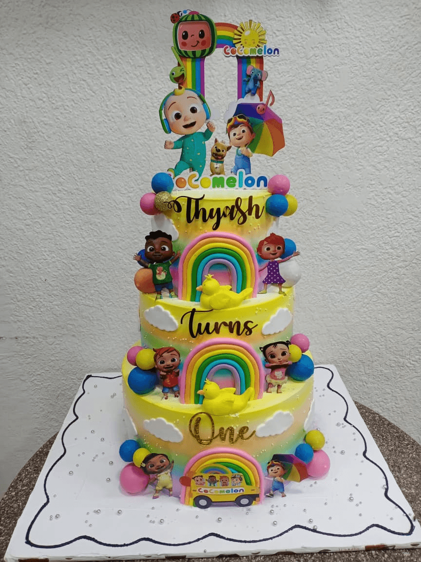 Cocomelon Theme Cake