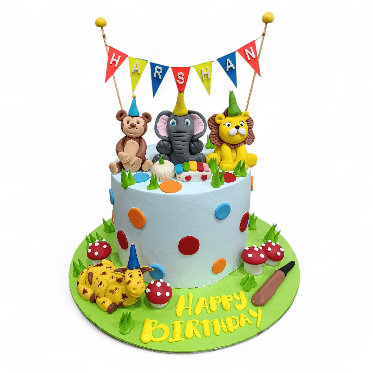 Jungle Theme Cake Design 1