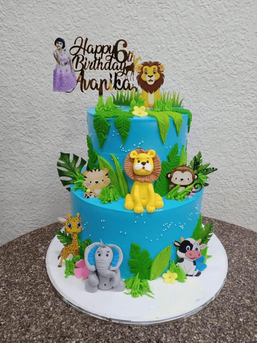 Jungle Theme Cake Design 4