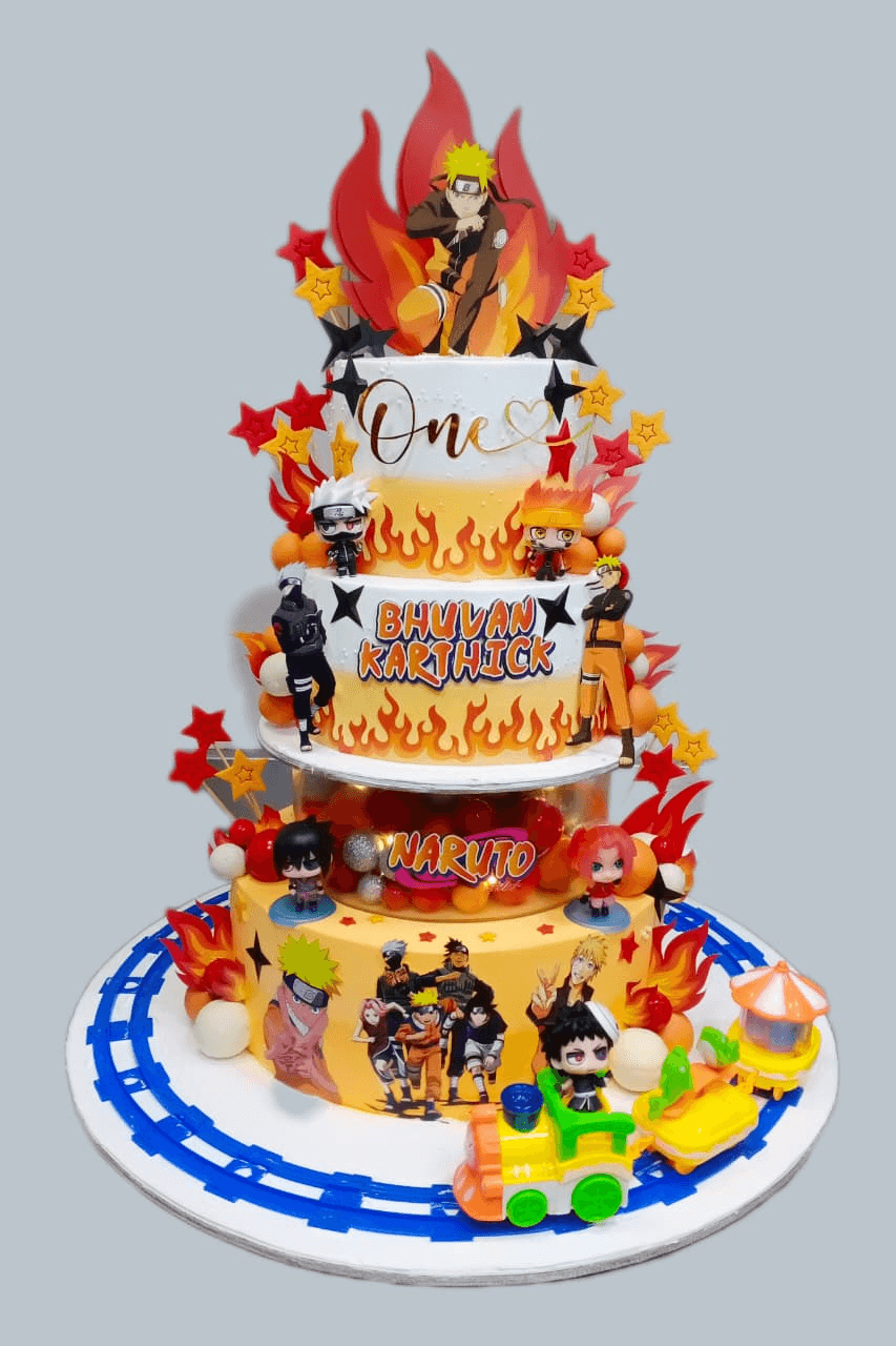 Naruto Theme Cake